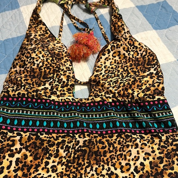 Sunshine 79 Swimsuit One Piece Reversible Tropical Leopard Print NWOT size 8 - Picture 6 of 13